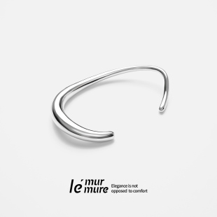 极简獨家设计师纯手工不规则轻奢重工可调节手镯 意式 Murmure