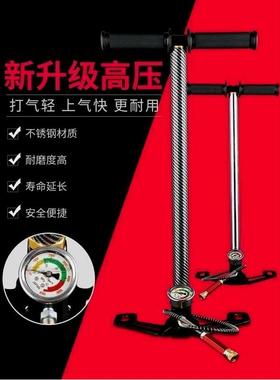 德国进口途迹超强高压打气筒30mpa40mp手动型三级四级油冷不锈钢