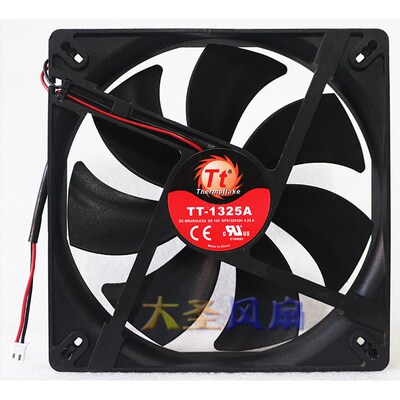 Thermaltake TT-1325A 12V 0.25A 14025 2线 双滚珠电源机箱风扇