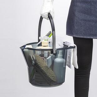 inomata日本进口手提水桶塑料收纳桶家务清洁用具洗车钓鱼装水桶