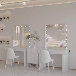 高级婚纱影楼专业化妆台带灯美容院工作室美甲店化妆师专用梳妆台