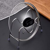 坐式 不锈钢砧板架厨房台面碟盘架菜板案板收纳置物架子 锅盖架