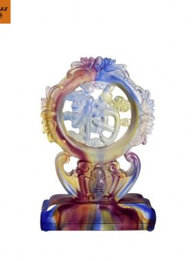 班德拉斯福字摆件商务礼品祝寿贺寿礼品乔迁新居礼品刻字桌面摆件