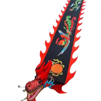 广场健身龙舞龙彩带甩彩龙彩条龙头中老年彩绸甩龙舞台飘带