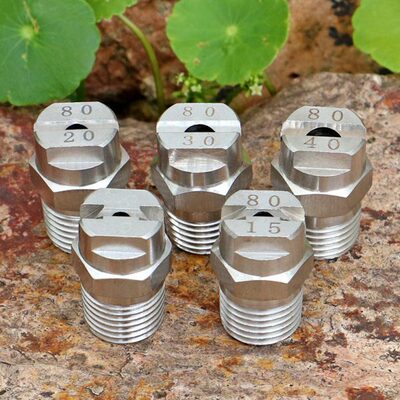 304不锈钢高压清洗扇形喷嘴喷头 8001 8005 8008 8010 8015 8020