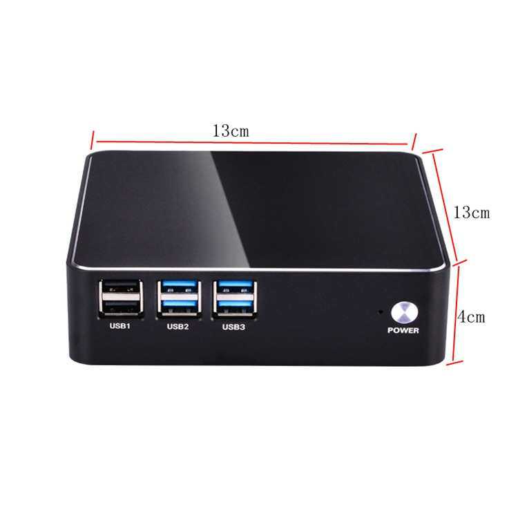 微型迷你电脑便携小主机i3 5005u miniPC带风扇win10办公口袋电脑