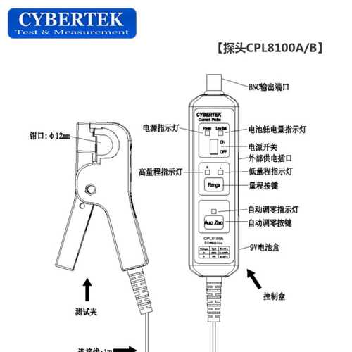 知用示波器低频DC/AC电流探头CPL8100A/CPL8100B