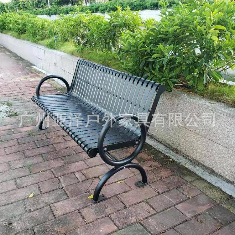 户外镀锌合金靠背椅子休闲椅公园景观座椅欢迎来图来样采购