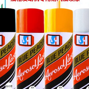 蓝孔雀耐汽油自动喷漆电镀铬镀金轮毂改色不锈钢修补防锈金属油漆