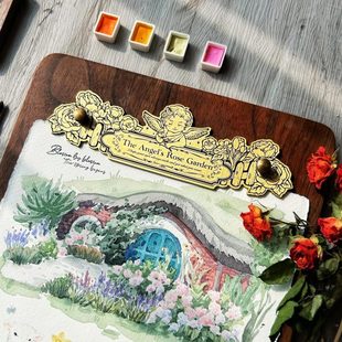 复古北美黑胡桃木画板fas级别整木木板黄铜夹板晒图拍照神器