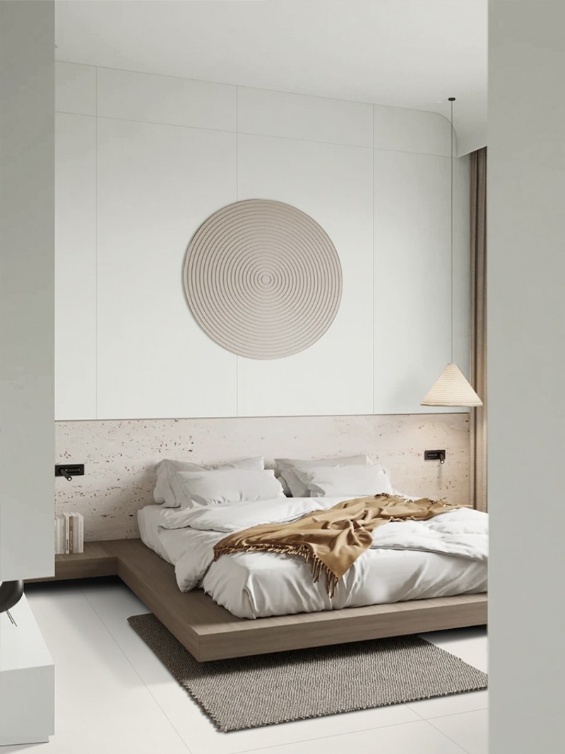 侘寂风微水泥瓷砖9001r800哑光大板砖奶白色客餐厅酒店民宿墙地砖