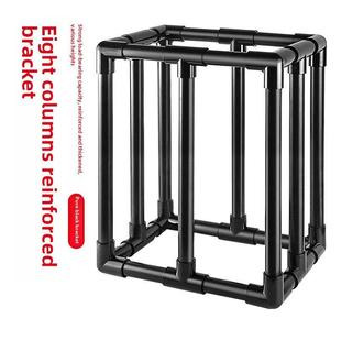 周转箱搁架过滤箱托架过滤底座鱼缸鱼塘鱼盆过滤机老树支撑架黑色