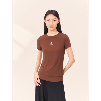 阿玛施AMASS春夏气质简约时尚T恤