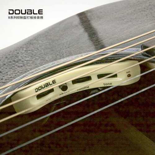 民谣吉他DOUBLE德博B1G单音B2G双音系统电箱拾音器加振音孔演出