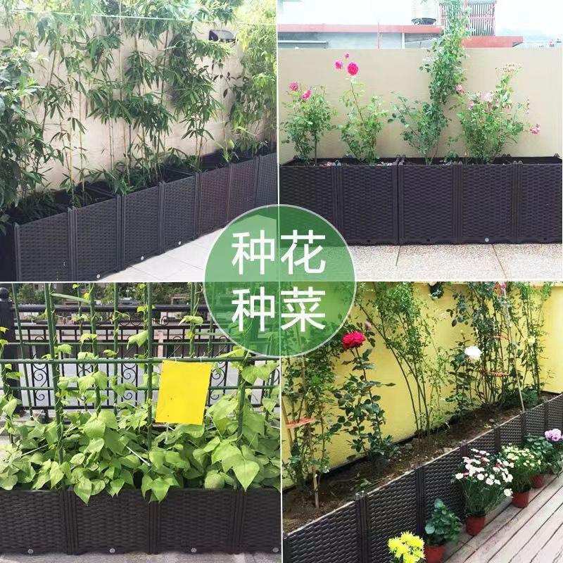 阳台蔬菜种植箱50宽楼顶种菜专用箱屋顶特大种菜箱长方形花盆花箱
