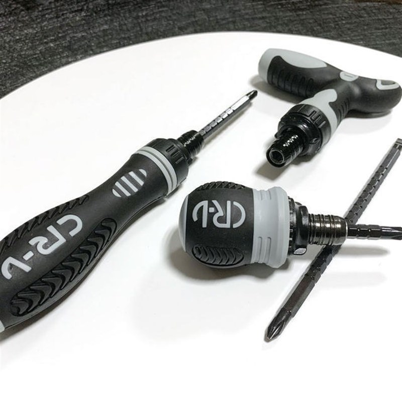 单板固定器螺丝刀工具p棘轮伸缩两用改锥便携十字一字改锥起子图片