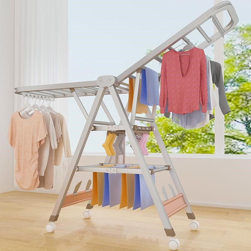 不锈钢晾衣架落地折叠室内阳台晒衣服被子神器毛巾家用晒架凉室外,收纳整理,置地/升降晾晒衣架,淘宝优惠券,粉丝福利购,淘宝优惠卷