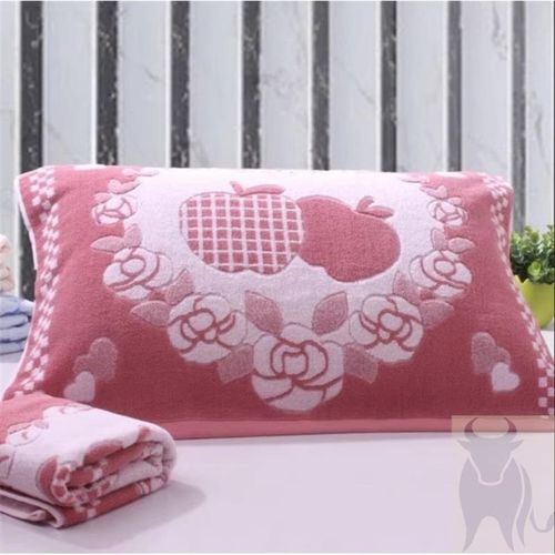 老上海枕巾老式毛巾款枕巾加厚加大一对装柔软全棉卡通正品不掉色