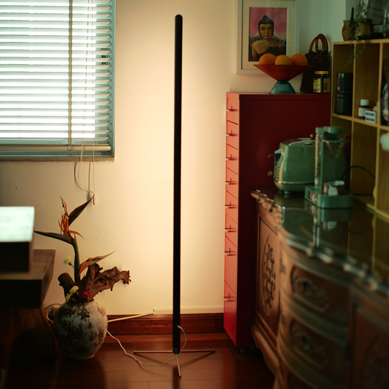 2023新款网红中式立式落地灯简约氛围实木卧室书房客厅创意led灯