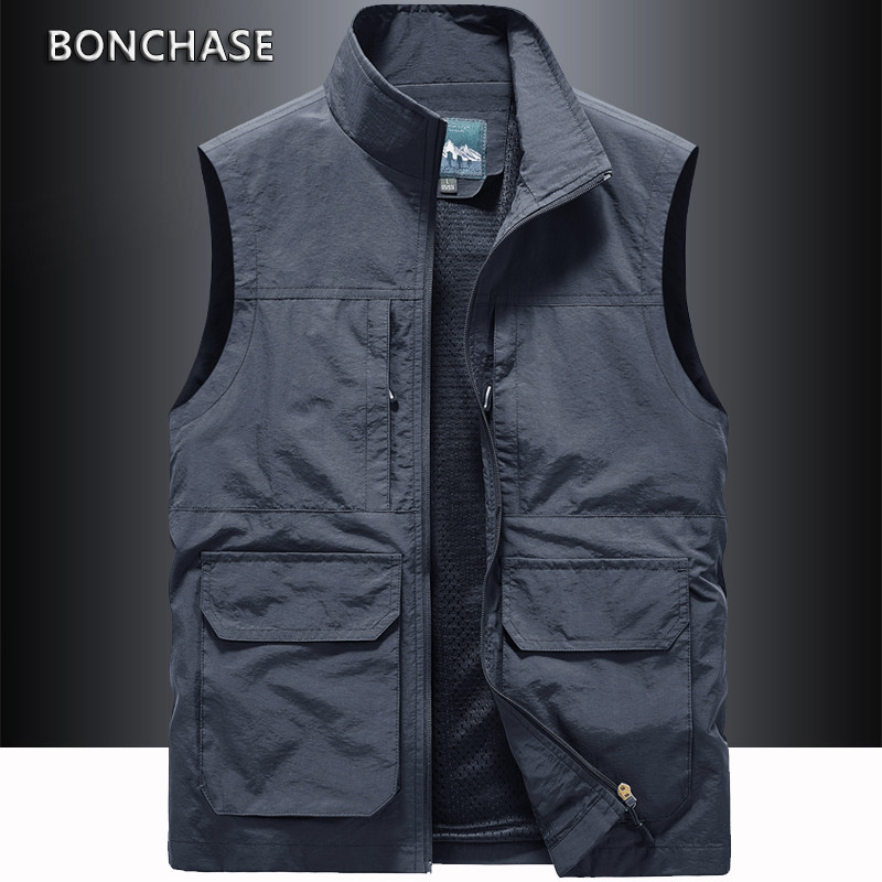 春秋马甲男多口袋工装马夹宽松大码户外休闲速干坎肩背心无袖外套,男装,常规马甲,淘宝优惠券,粉丝福利购,淘宝优惠卷