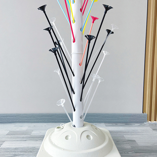 气球架子 夜市街卖插放汽球的柱子落地展示支架支撑杆摆摊树装饰