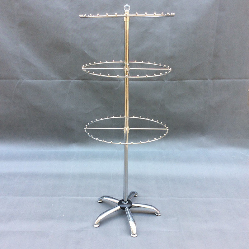 圆形挂内衣架子展示架 陈列架落地文胸货架移动多功能旋转 内裤架