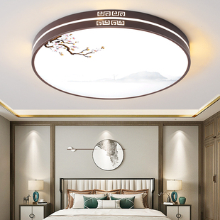 新中式 客厅吸顶灯简约现代大气y家用长方形房间灯主卧室灯具饭厅