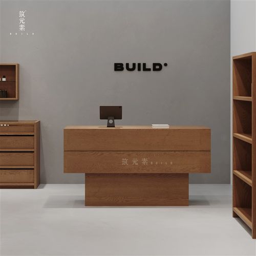 复古吧台收银柜台k桌个性简约现代创意服装收银台咖啡厅简T收银台