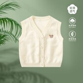男童马夹夏季 小背心男宝宝针织开衫 外穿衣服坎肩 薄款 婴儿马甲夏装