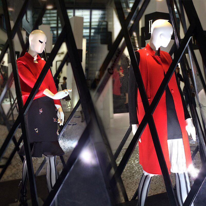 模特道具 女全身服装店展示架y 女款假人内衣婚纱橱窗拍摄 玻璃钢