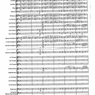 管乐总谱进击的巨人:红莲的弓矢交响管乐团合奏总分谱