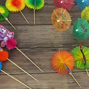 酒店菜品冷菜刺身装饰创意盘头点缀摆盘料理装饰小雨伞摆件盘饰