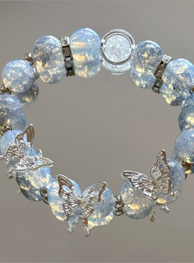 冰透清冷感蝴蝶手链高颜值仙女风