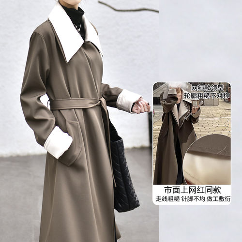 假两件风衣外套女春秋复