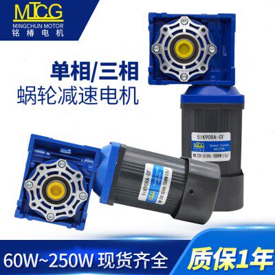 蜗轮蜗杆中空减速电机RV30 RV40直角电机40W-250W电动机220V/380V