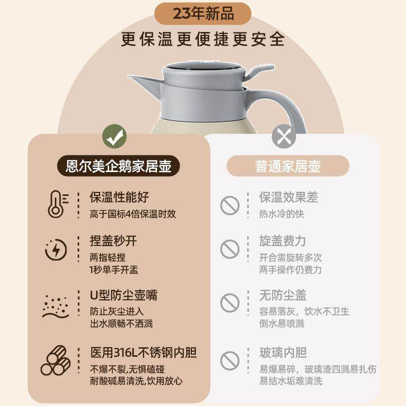 壶德国6保温热大容量家用31不锈钢保温水壶水瓶智能保温瓶196暖壶,餐饮具,保温壶,淘宝优惠券,粉丝福利购,淘宝优惠卷