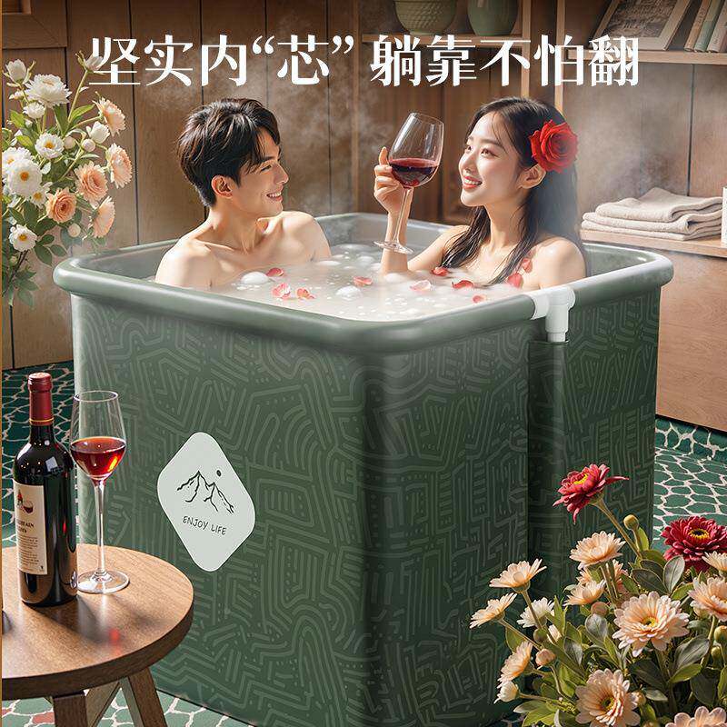 家用成人泡桶小户型浴缸特大可洗号儿童澡桶浴盆折叠澡泡ECwcAHcN