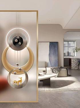 璃轻奢钢户化玻现墙代简约屏VLJ风厕所卫生间入隔断墙浴室半遮挡