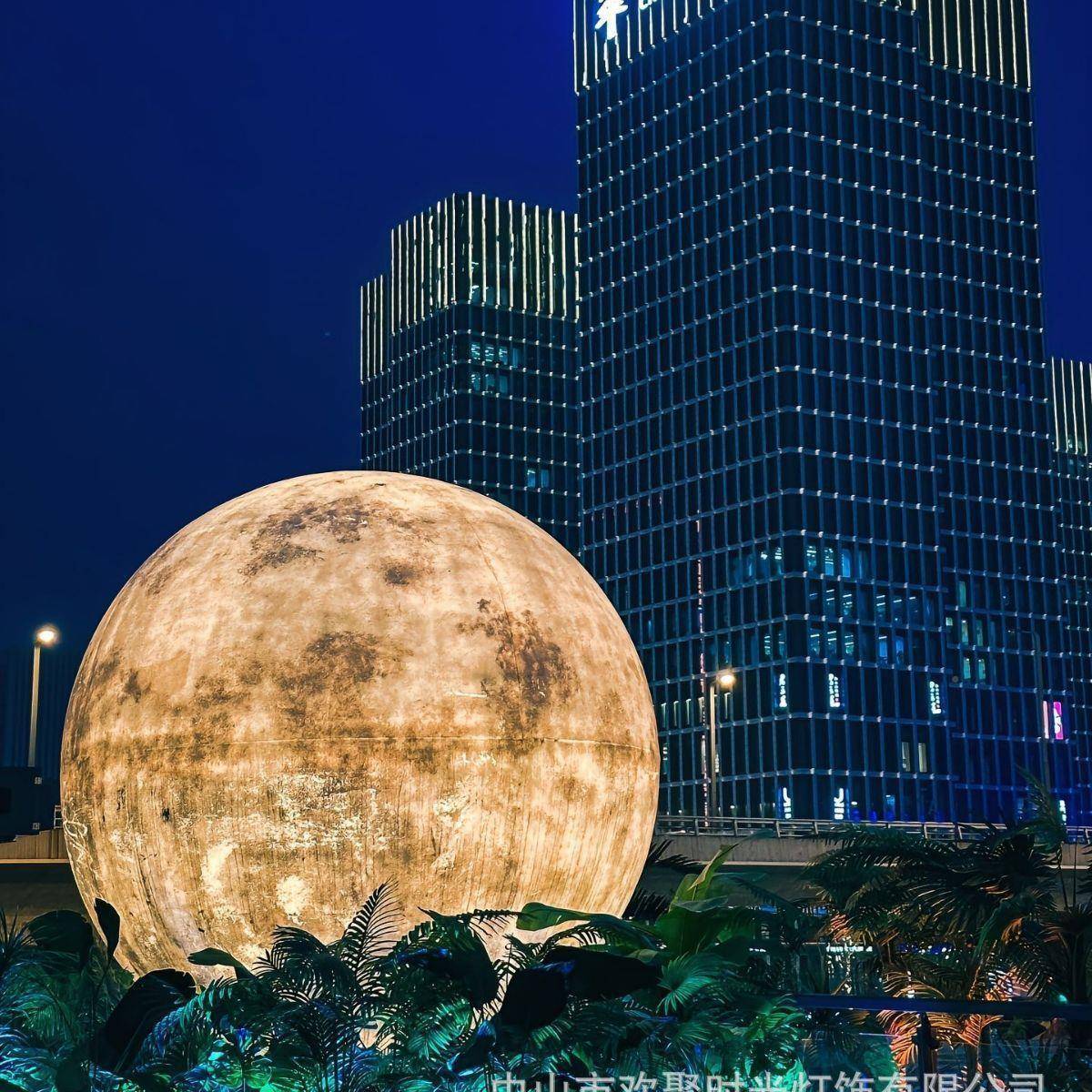 大户外户外月亮月球防水超吧月亮灯落地灯餐厅酒商场门店装饰星球