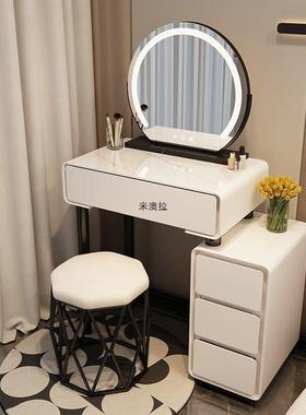 小户梳卧妆台室50型CM现代约新款奶油风简主卧斗柜一OIS体化妆桌