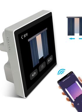 Tua智能触yTE摸ZigBei开关二4路负载e开关+情景控制合一全面屏开