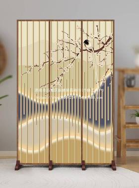屏风PTY隔断家用入玄风水客厅遮挡卫关生简间移动现代约简易双户