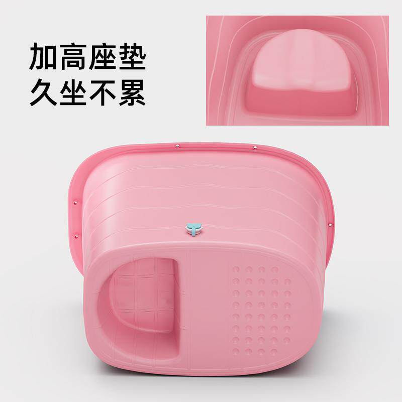 加厚盆大人泡澡桶成人DFFSGUY沐浴塑浴缸料家用小户型洗澡桶全桶