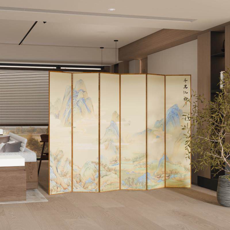 见详情YW中式屏风隔挡断客厅折叠入移动遮户现代室内酒店房间仿古