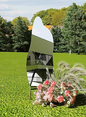 户外婚礼镜镜迎牌异形全身穿GPV衣镜落地试宾衣大子结婚拍照布置