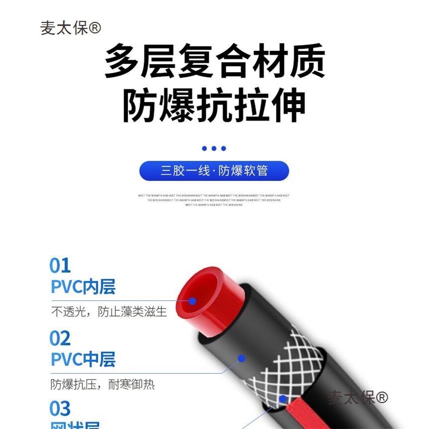 打水泵水管防管水内径2默认项5m软m放管不打结冻防晒耐磨细管4分6