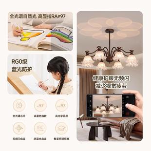 客餐厅吊灯美式中古风大863厅厅主法式复古南洋风卧室灯中山灯具