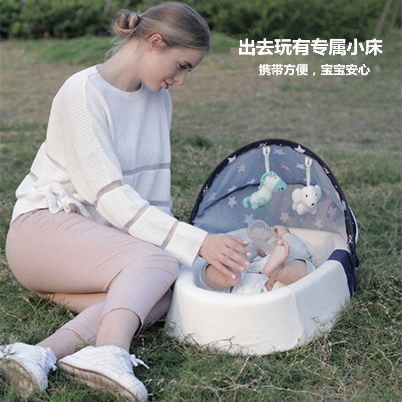 便携式床中床宝宝婴儿床可折叠移动易携带新生儿睡床BB防压床上床