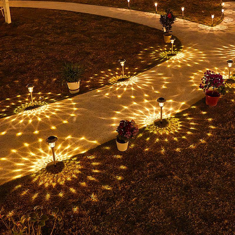 OA5M太阳草灯户外庭装水滴波纹饰花园院灯别墅布能置地坪灯家用防