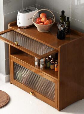 酒酒柜餐边柜现简约墙网红架欧式客HFS厅代家用实木客厅靠置物架竹